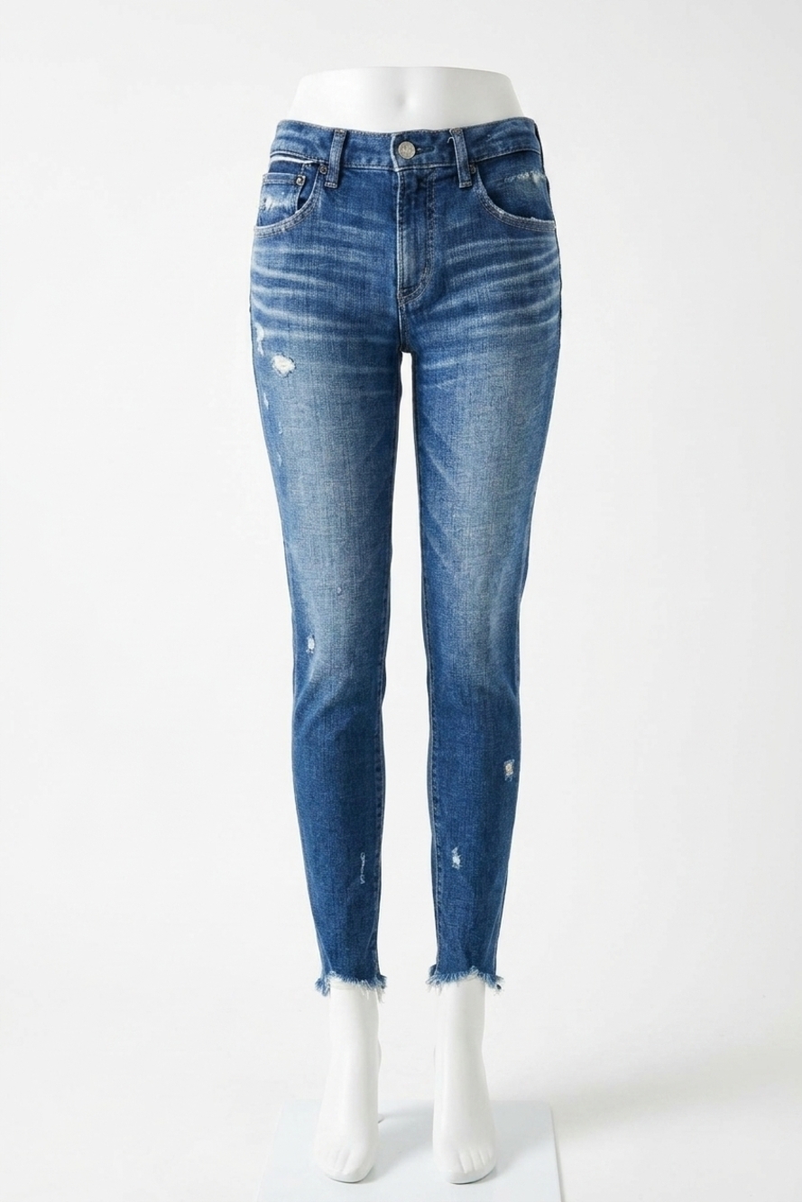 NEW MOUSSY daleville skinny long jeans in blue